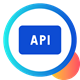 Icon for Siteimprove API that lets you create flexible solutions that perfectly fit your team’s needs.