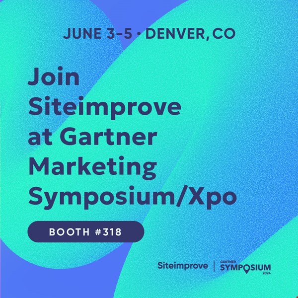 Join Siteimprove at Gartner Marketing Symposium/Xpo June 3-5 Denver, CO Booth #318